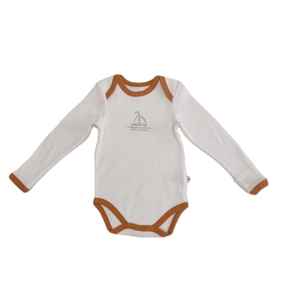 Unisex Infant Clothing Jumpsuit Short Sleeve Blank Bodysuit with Customized Branding